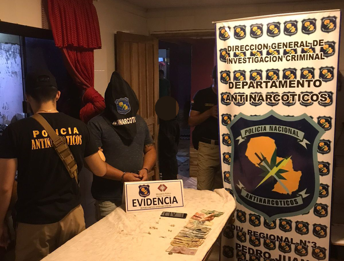 Conocido microtraficante fue aprehendido en el barrio San Blas de Pedro Juan Caballero