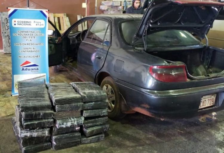 Incautan carga de 200 kilos de marihuana en el Puente de la Amistad