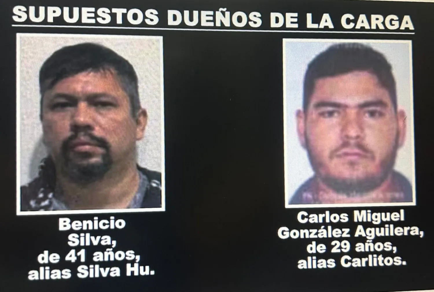 Rachid revela nombres de supuestos dueños de carga récord de marihuana