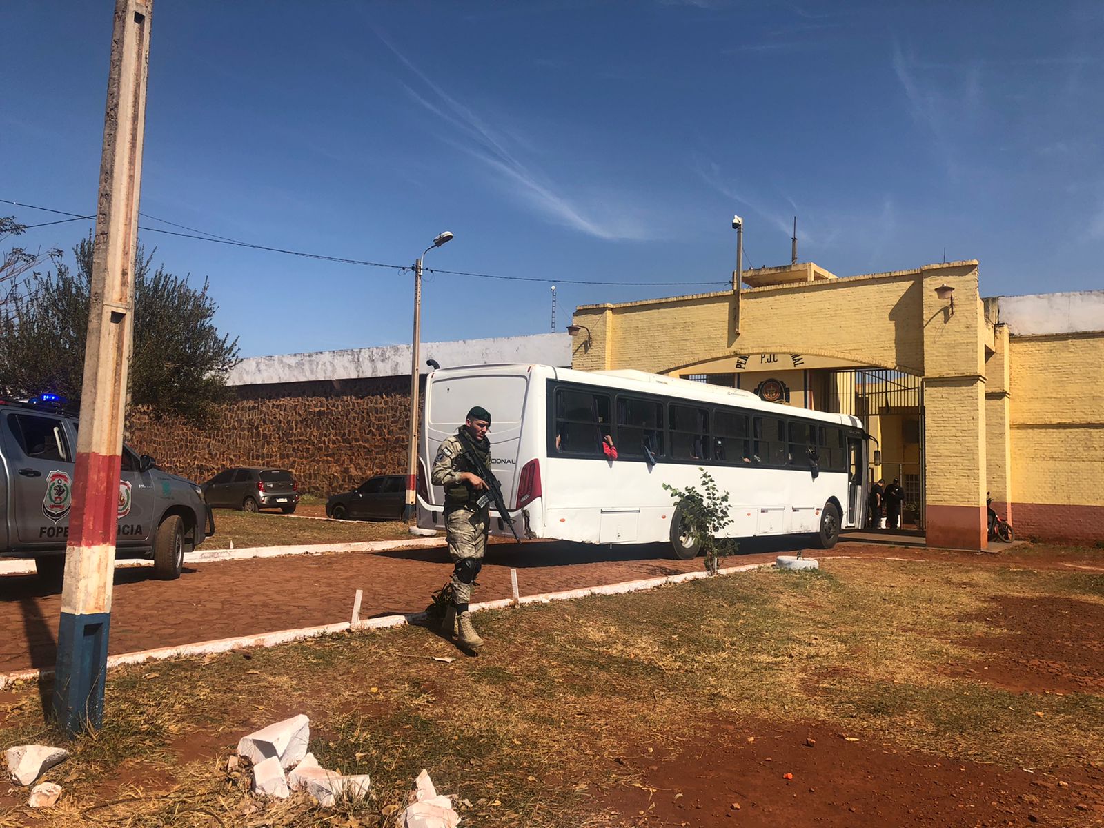 Trasladan a 45 presos de Concepción a la cárcel de Pedro Juan. 