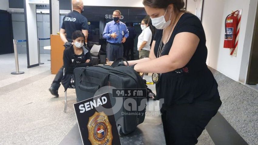 Paraguaya es detenida con cocaína cuando intentaba viajar a Madrid