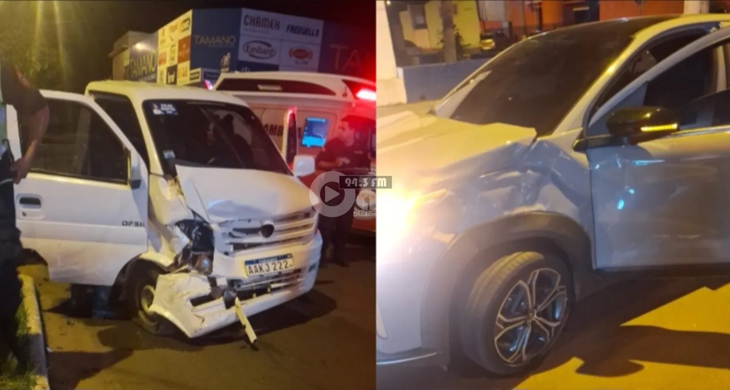 Choque entre camioneta y automóvil deja un herido y un aprehendido en Pedro Juan