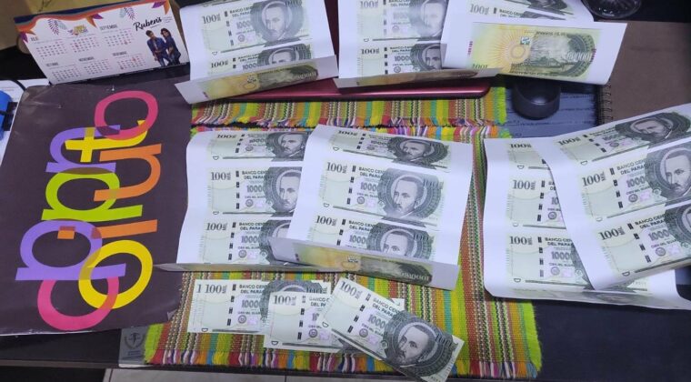 Desbaratan una banda de falsificadores de billetes de G. 100.000