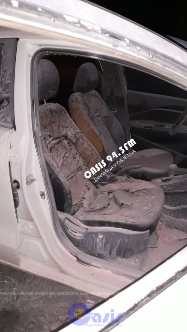 Intentan quemar con bomba molotov un automóvil en Pedro Juan