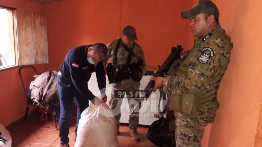 Desmantelan laboratorio de producción de marroquí en Karapaí 