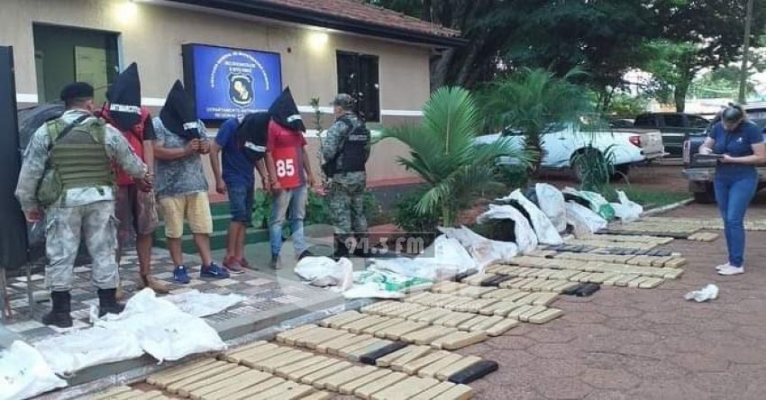 Marihuaneros fueron  detenidos en zona rural de Pedro Juan