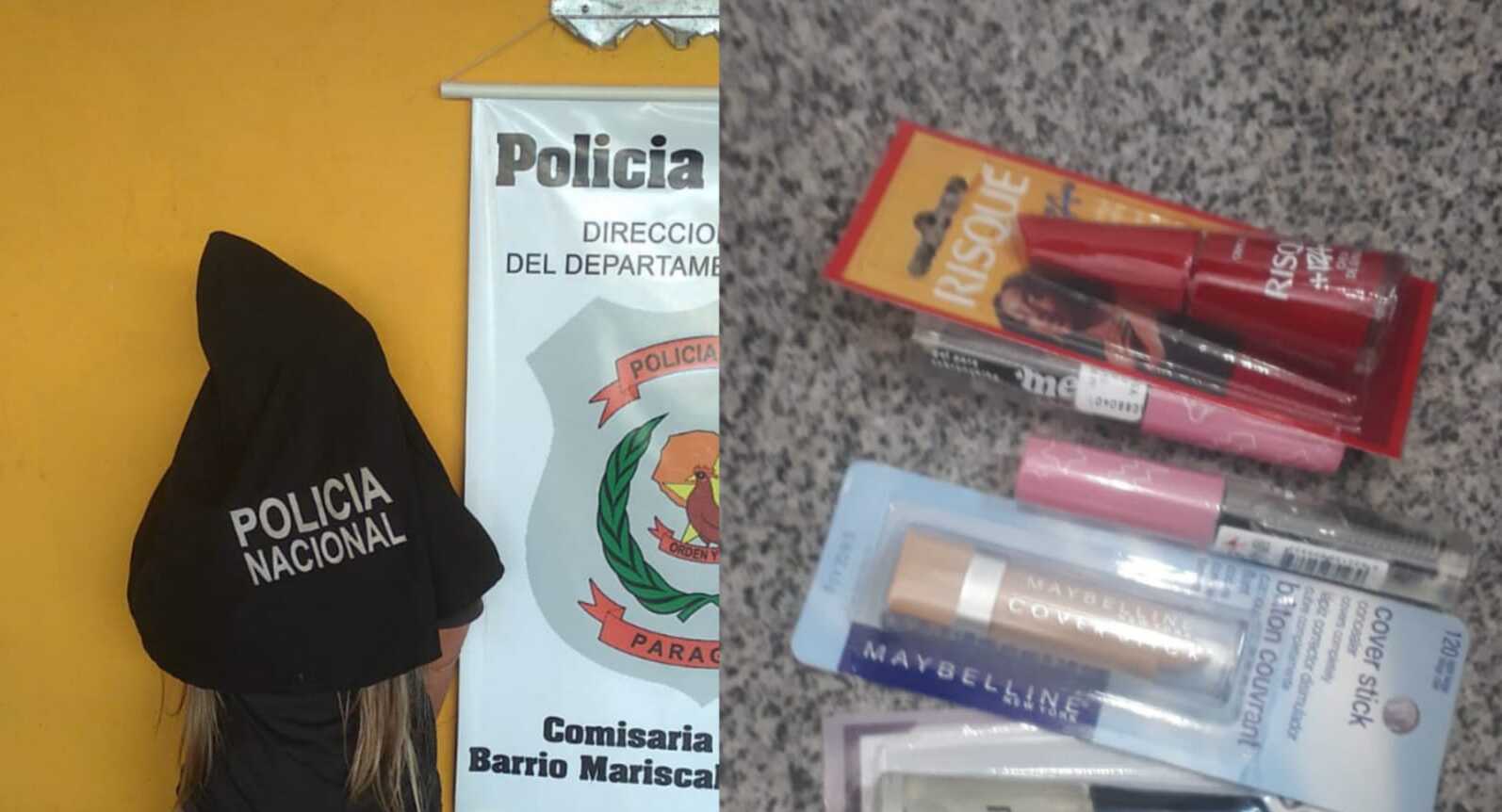 Fue aprehendida por salir de un comercio sin pagar