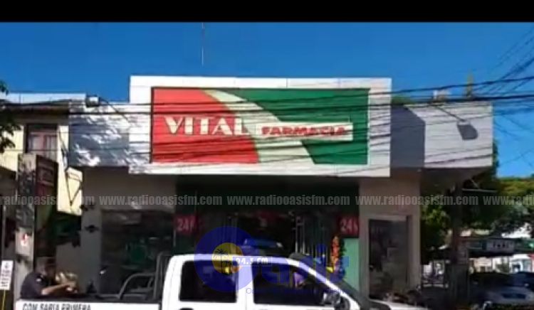 Nuevamente otro local de Vital Farmacias fue objeto de robo