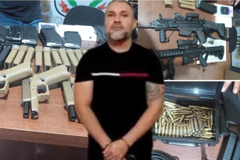 Decretan prisión de brasileño que cayó con arsenal en Pedro Juan