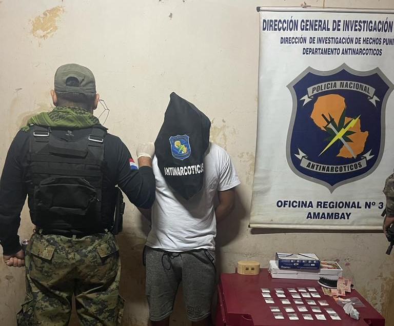 Allanamiento de Antinarcóticos dejó como saldo la detención de un joven de 20 años