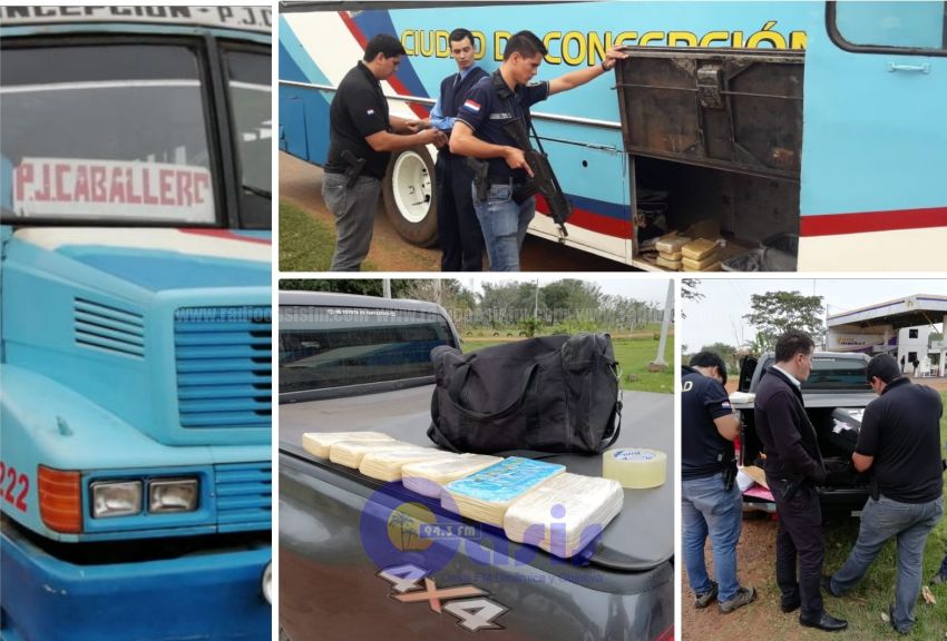 Traían cocaína a Pedro Juan en ómnibus Ciudad de Concepción