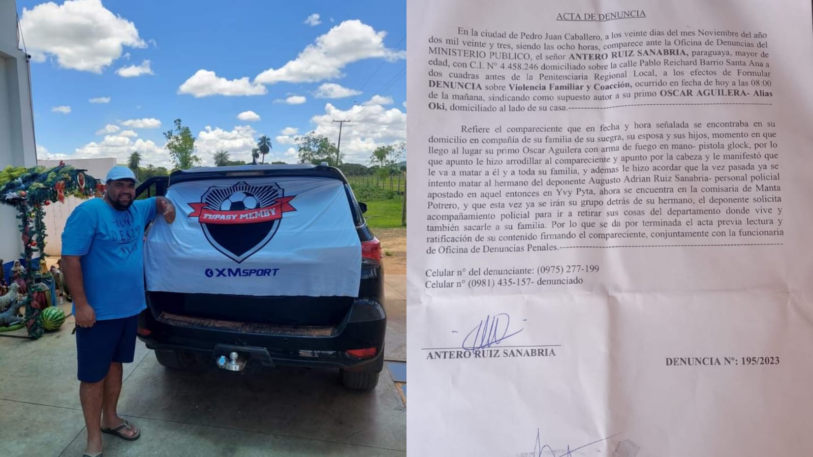 A punta de pistola le hicieron arrodillar a Concejal de Zanja Pytã, según denuncia