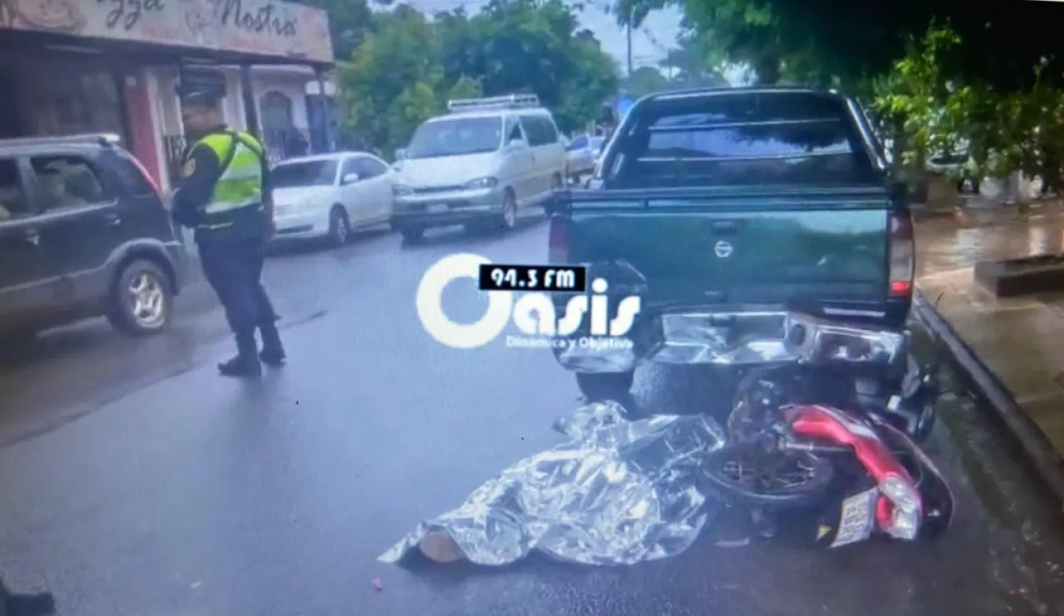 Joven mujer muere en violento choque en Pedro Juan
