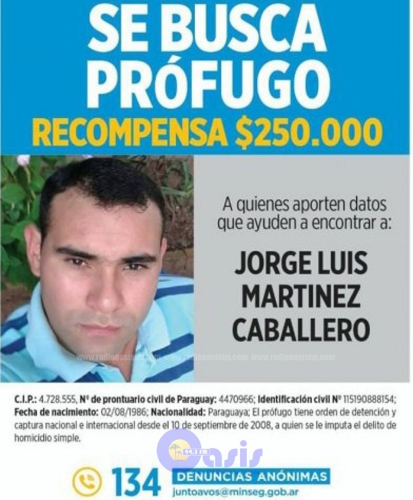 Buscan a Paraguayo que asesino a policía argentino, ofrecen recompensa por su captura