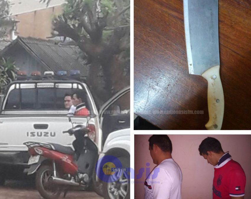 Luego de una persecución policial dos delincuentes fueron detenidos en Pedro Juan