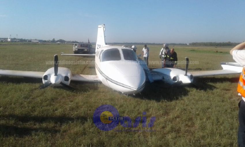 Avión ligero aterriza de emergencia en el Silvio Pettirossi