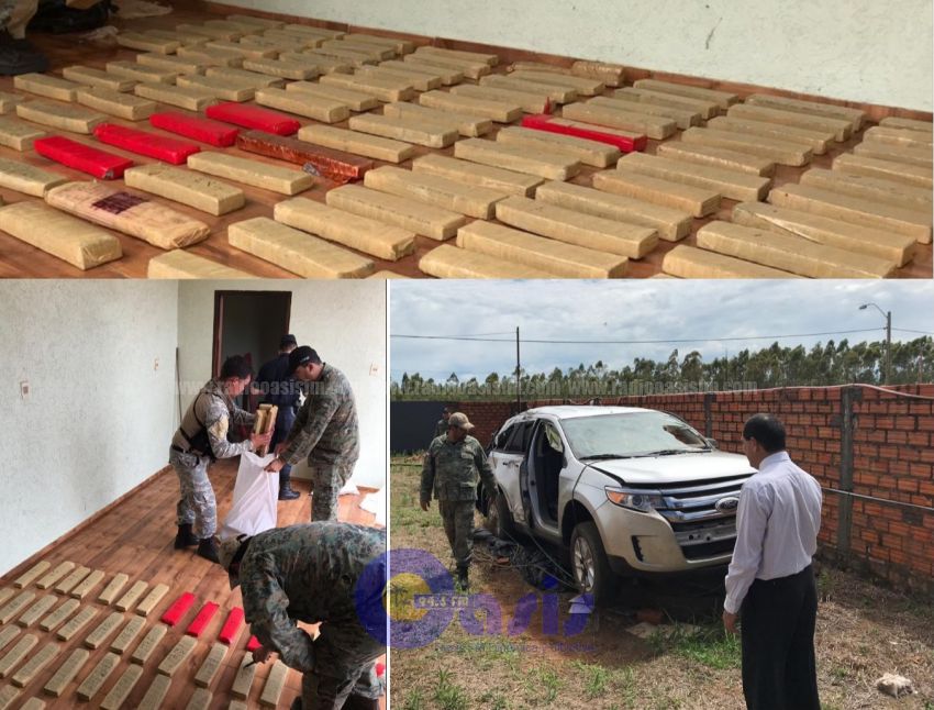 En allanamiento Antinarcoticos de la Policía logró incautar marihuana en Capitán Bado