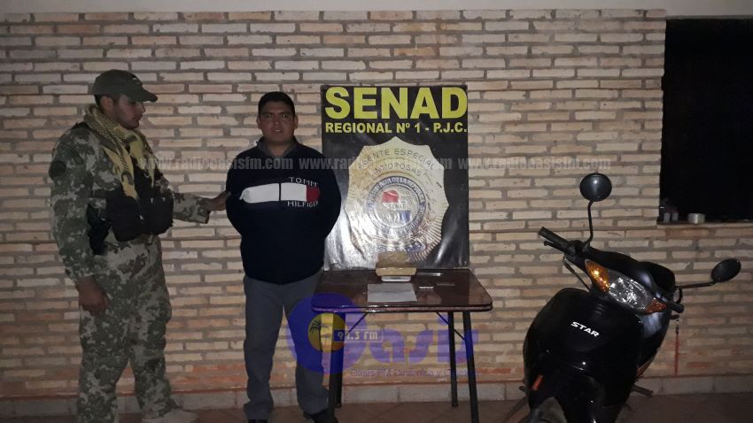 Horqueteño  cae con 1 kilo de cocaína  en Pedro Juan