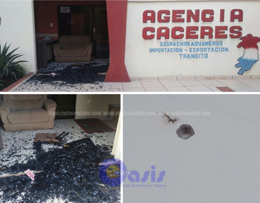 Disparan contra Agencia de despacho Aduanero en PJC