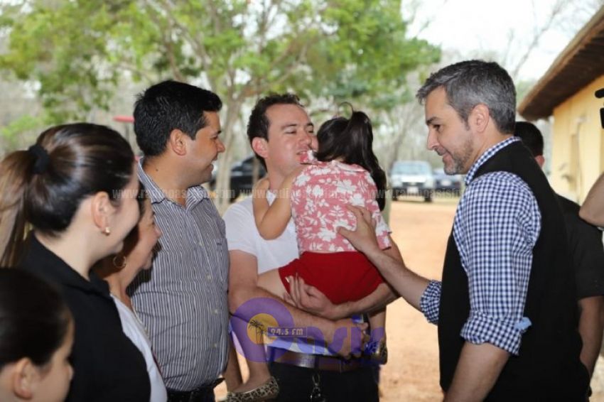 Mario Abdo visitó a los familiares de secuestrados en el Norte