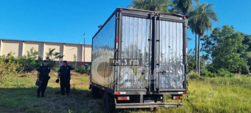 Delincuentes roban camión con productos electrónicos en Luque