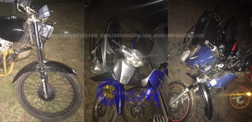 Cinco motocicletas fueron abandonados en el centro de Pedro Juan