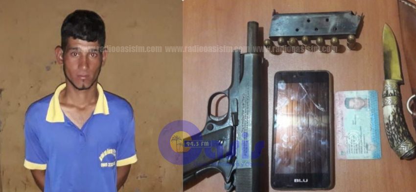 Investigación Criminal, detiene a supuesto  asaltante en Pedro Juan
