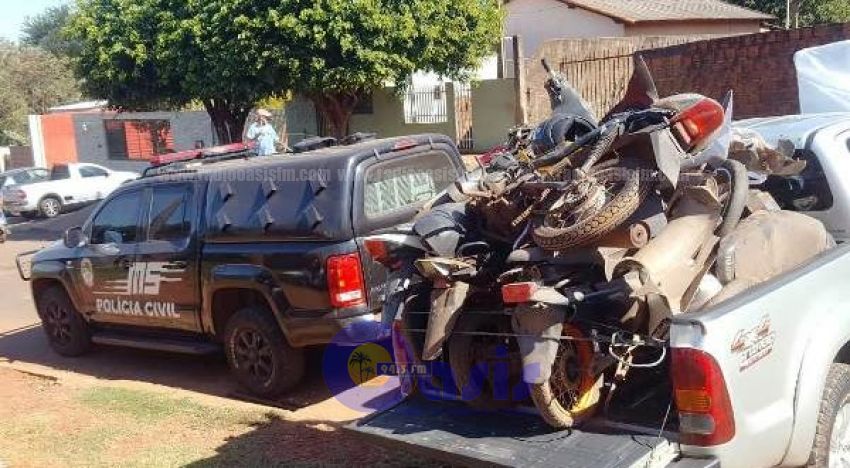 Tres personas detenidas e incautan motocicletas en Ponta PorÍ£.