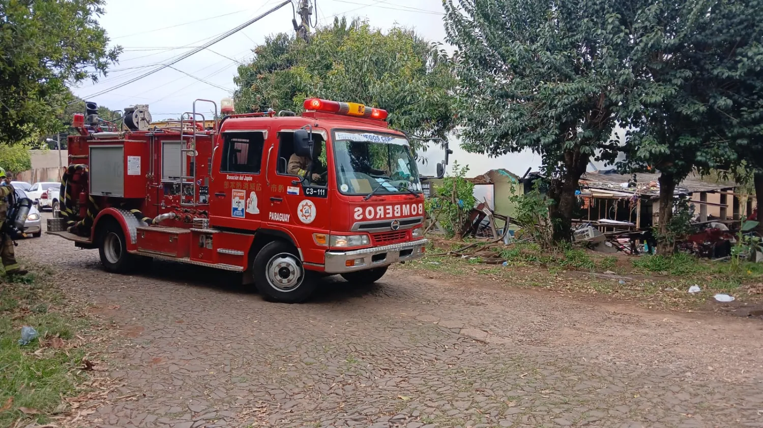 Fogón habría originado incendio que consumió una casa en Pedro Juan Caballero