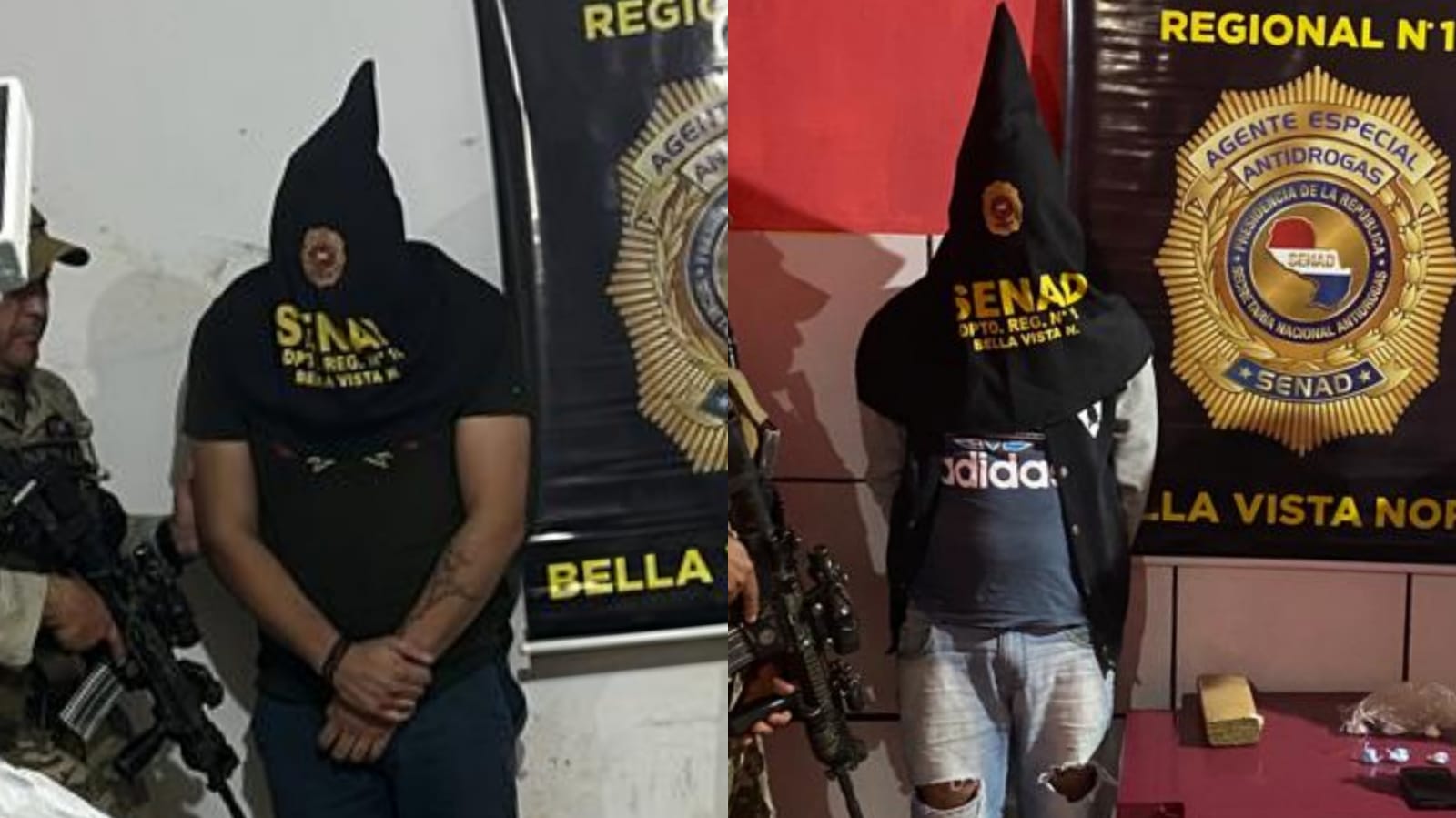 Senad Regional 10 detuvo a dos sujetos en dos procedimientos