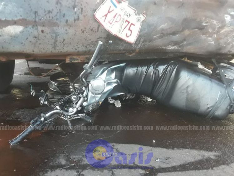 Motociclista muere durante accidente en Horqueta
