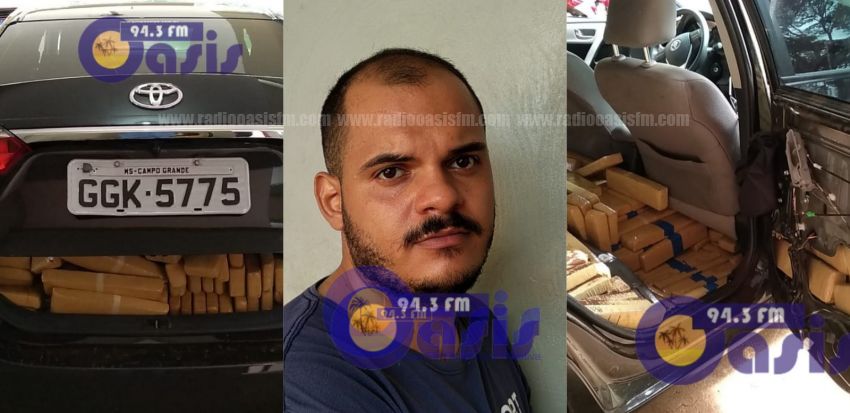 Cae Goiano con vehículo repleto de droga que salió de Ponta PorÍ£