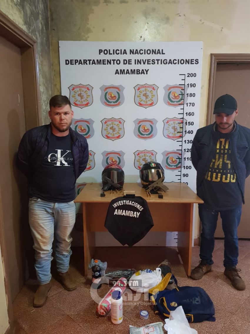 Policía detiene a supuestos sicarios en Pedro Juan