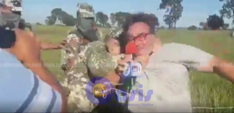 Militar agreden violentamente a trabajadores de prensa en Pedro Juan
