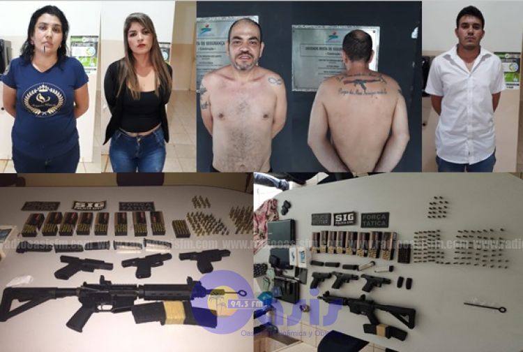 Presuntos asaltantes son detenidos con un arsenal en Ponta PorÍ£