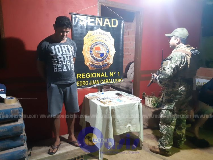 Senad allana vivienda en Zanja Pyta e incauta cocaína
