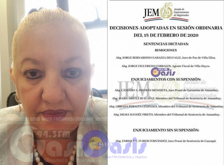 Jueza de Sentencia suspendida por el JEM, dice que había votado en disidencia en caso que lo enjucian
