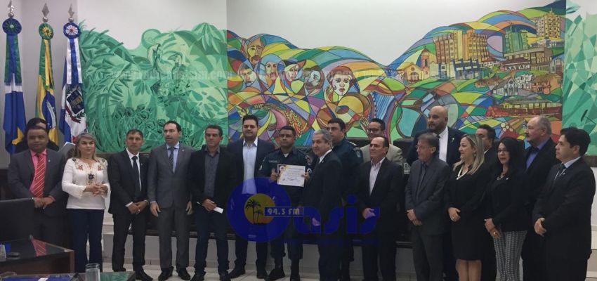 Policía Militar homenajeado por matar a asaltantes paraguayos