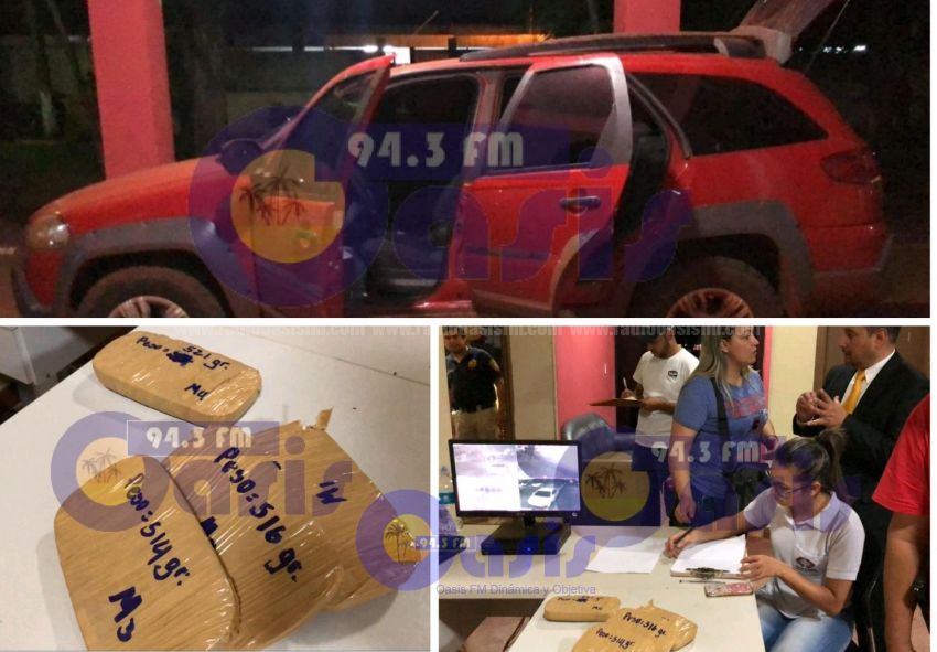 Investigación Criminal de Pedro Juan incauta cocaína luego de persecución