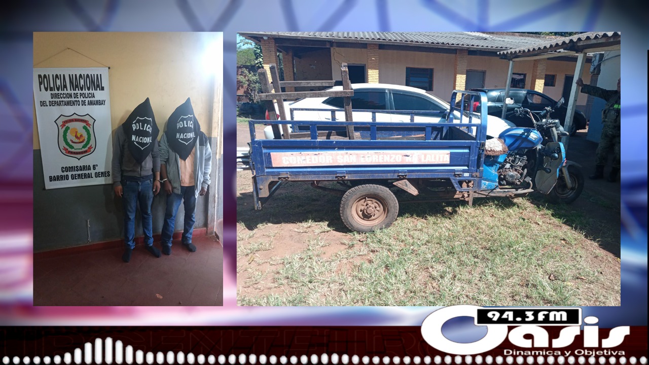 Dos personas fueron detenidas por desmantelar una vivienda de madera en Pedro Juan. 