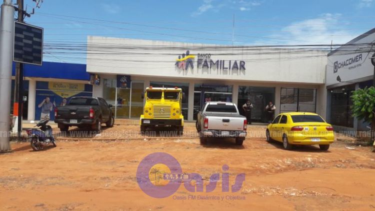 Roban banco en Santa Rosa del Aguaray