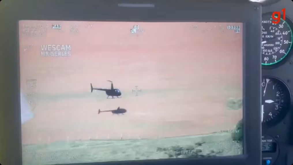 Brasil: interceptan helicóptero que llevaba carga de cocaína desde Paraguay