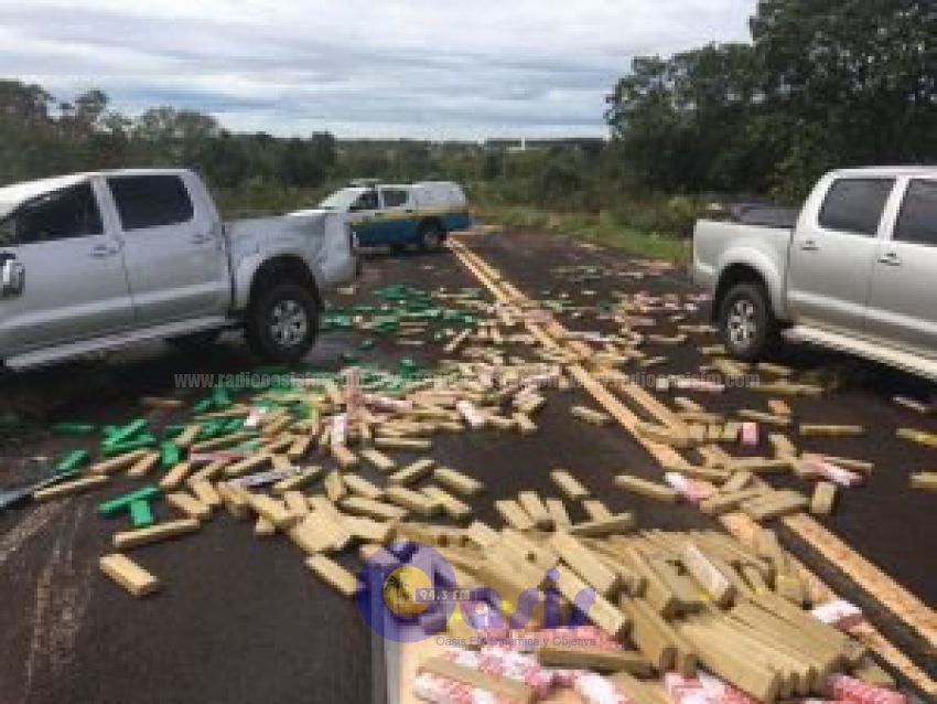 Uruguayos caen con 3 toneladas de marihuana paraguaya en Campo Grande