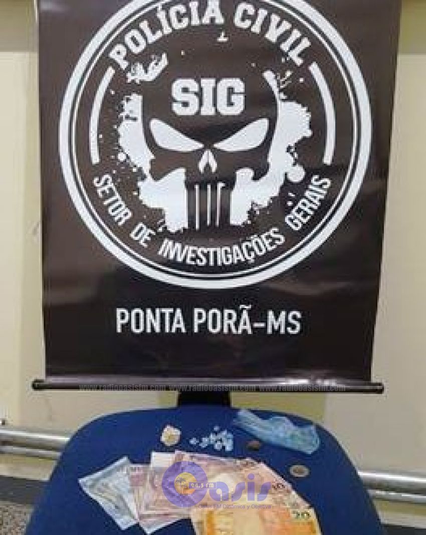 Policía Civil de Ponta PorÍ£ detiene a microtraficante Paraguayo