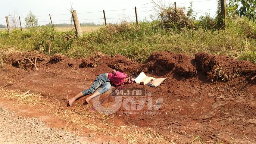 Hallan cadáver maniatado con panfleto de los supuestos Justicieros de la Frontera en zona de Zanja Pyta