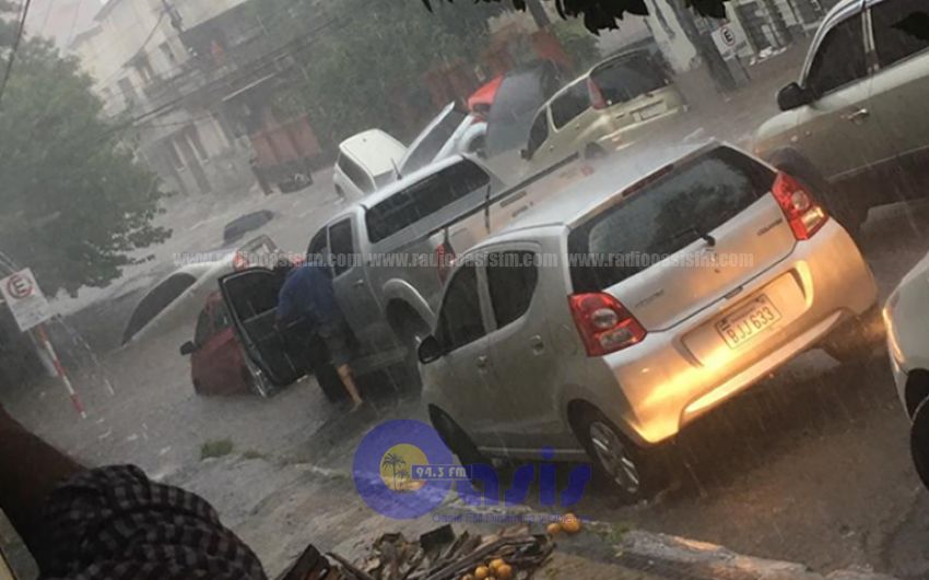 Fuerte temporal azotó Asunción y zona metropolitana