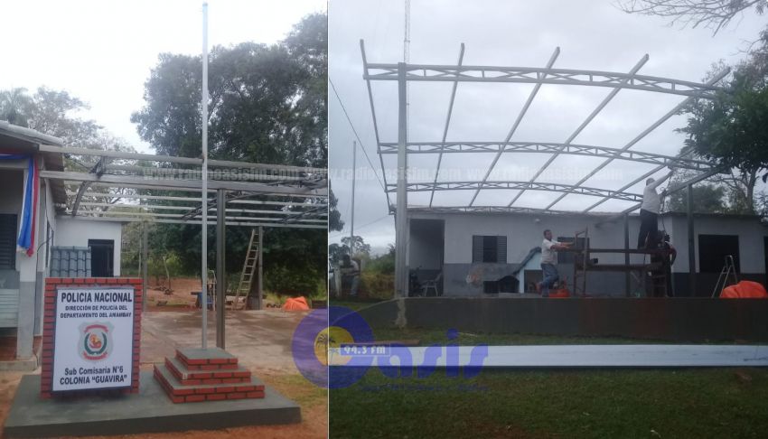 Construyen importantes obras en la Sub Comisaría de la Colonia Guavira