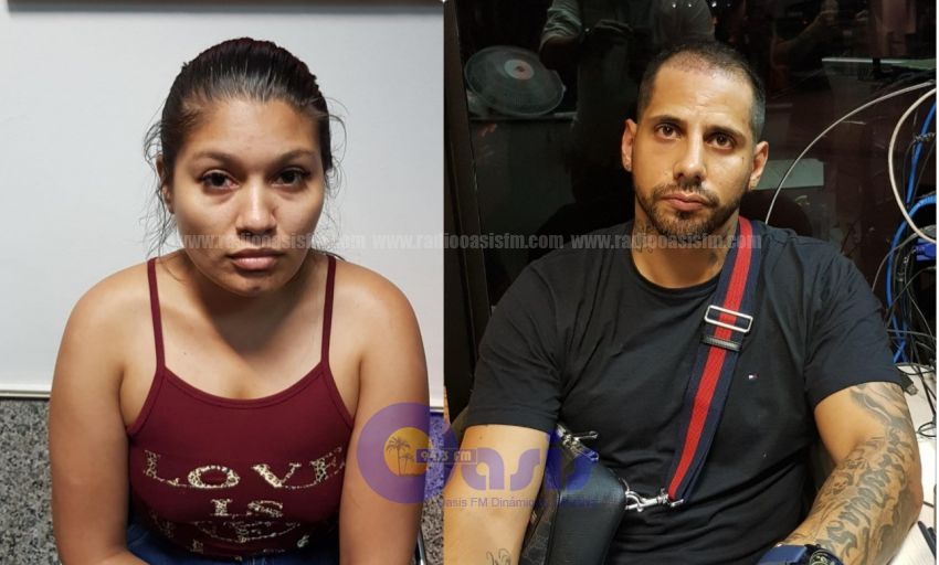 Detienen a colombiano y paraguaya que reclutaban "mulas" para el tráfico de drogas