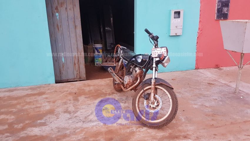 Policía Nacional recupera motocicleta  hurtada en la favelinha de Ponta PorÍ£