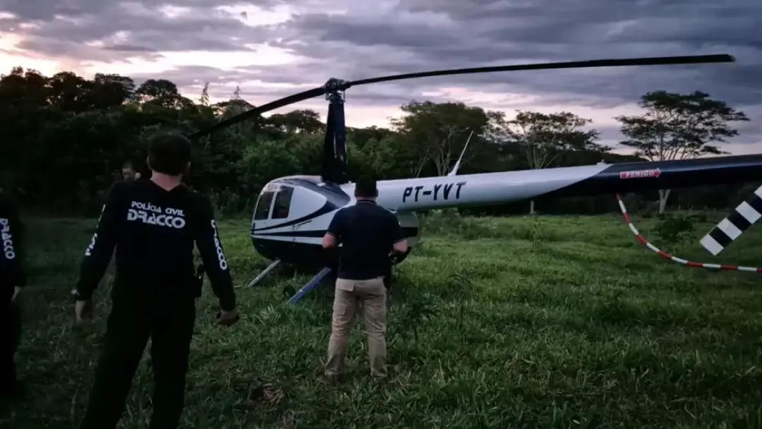 Helicóptero robado en el brasil fue recuperado en PJC